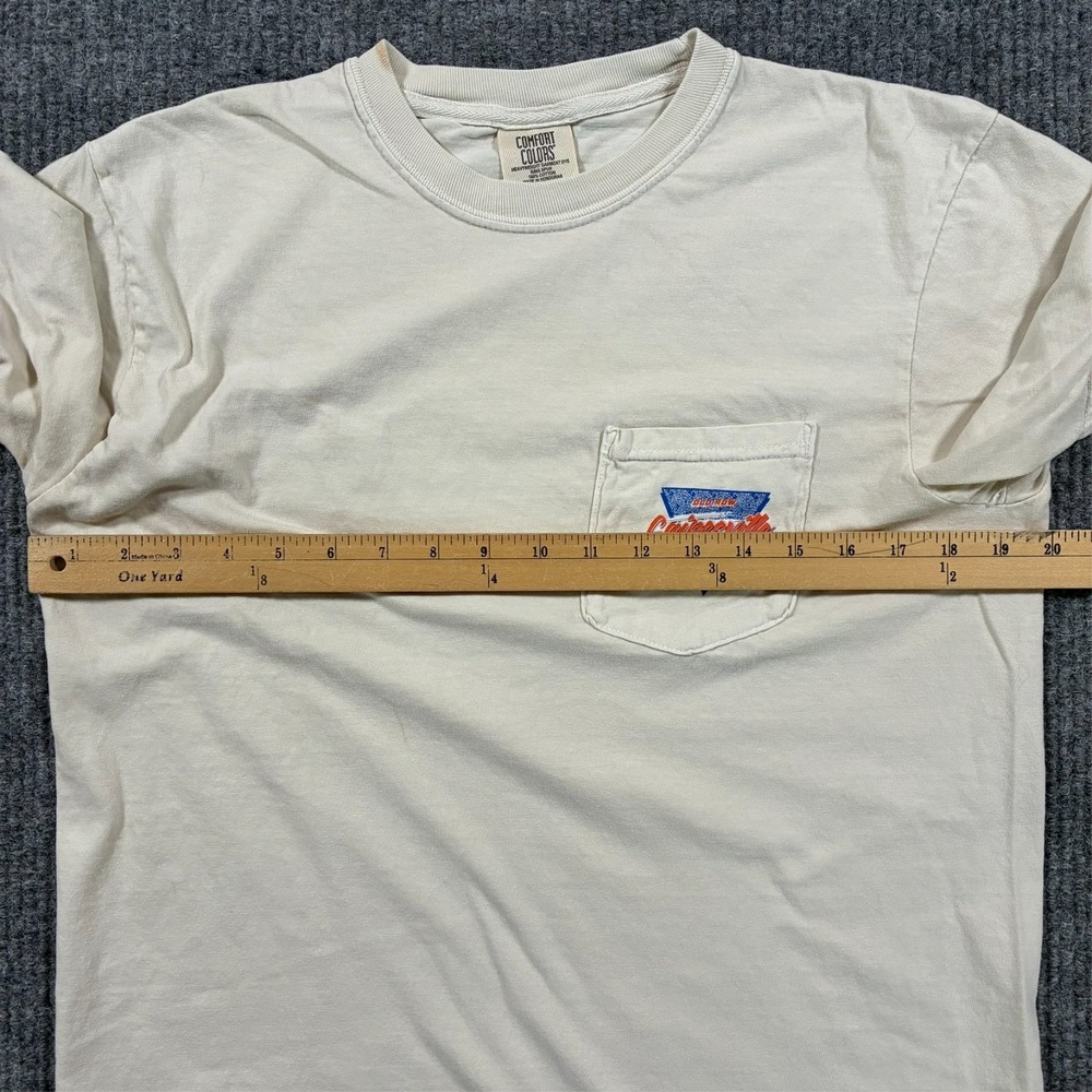 Comfort Colors Gainesville Florida Pocket T Shirt Mens Medium Beige Graphic Tee - Picture 3 of 11